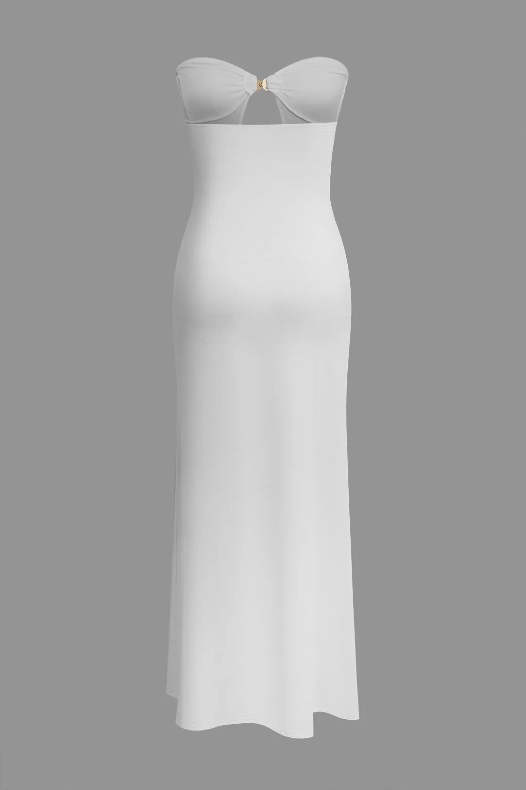 Metal Shell Clasp Strapless Maxi Dress sold by Micas product image thumbnail 2