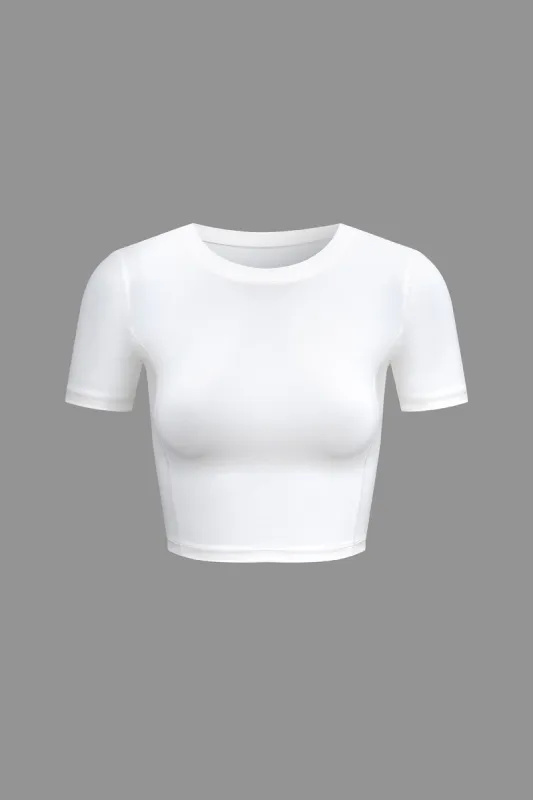 Solid Sports Short-Sleeve Top sold by Micas