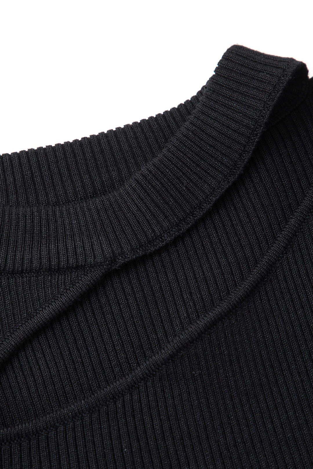 Cut Out Rib Knit Long Sleeve Top sold by Micas product image thumbnail 4