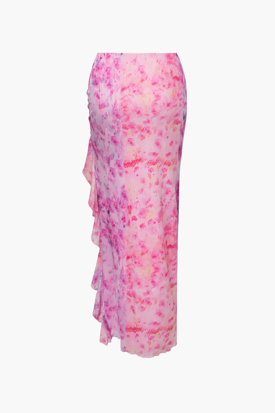 Printed Mesh Ruffle Skirt sold by Micas product image thumbnail 2