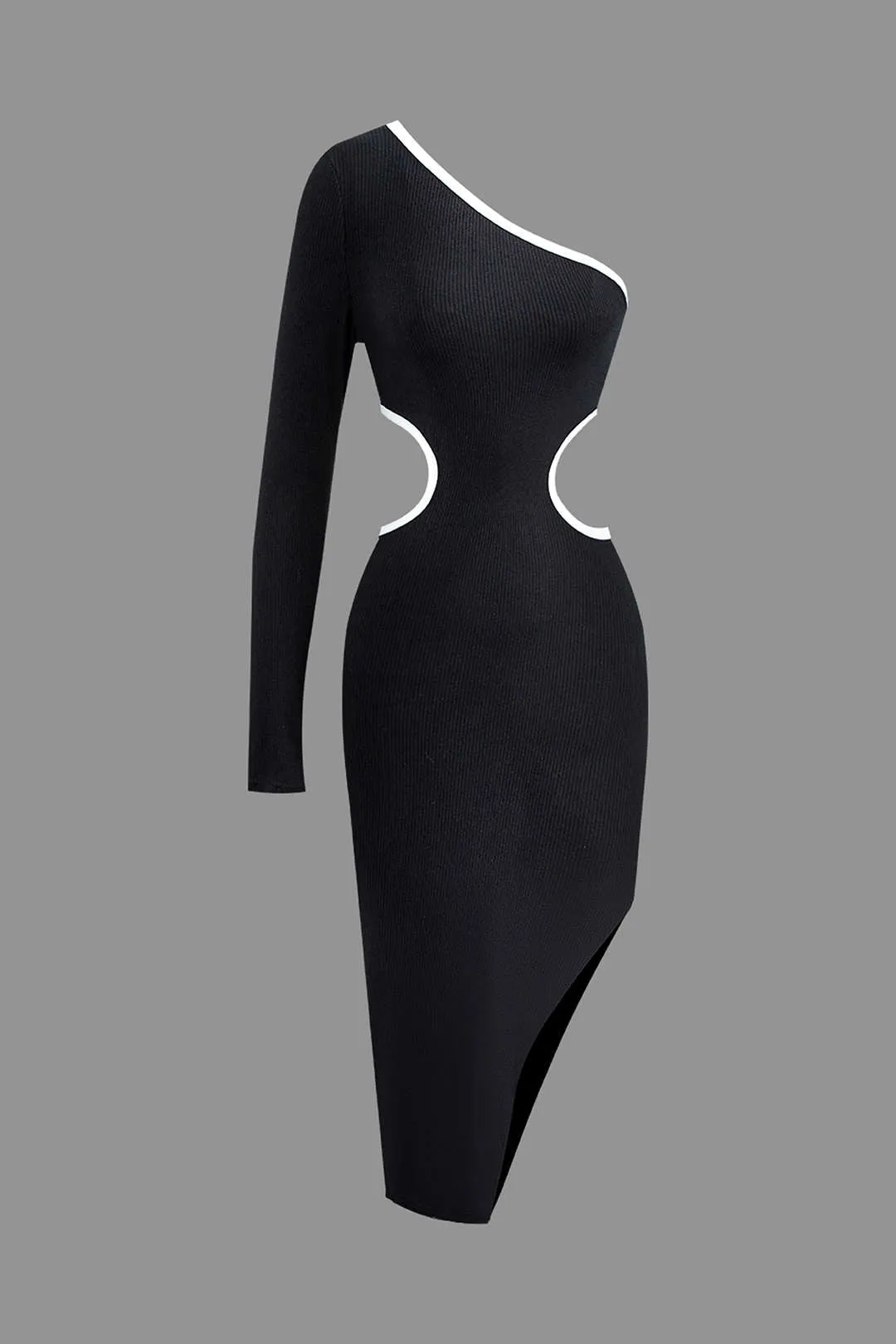 Contrast Cut Out Midi Dress sold by Micas
