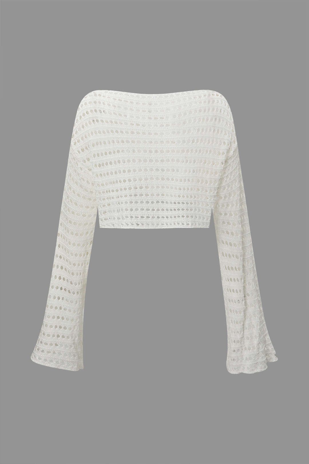 Cut Out Open Knit Crop Cover Up Top sold by Micas product image thumbnail 2