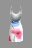 Blomsterprint Rygløs Slip Mini Kjole sold by Micas