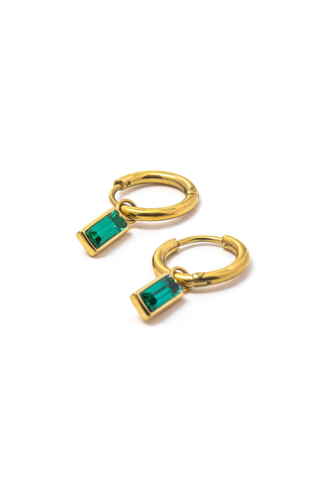 Emerald Charm Earrings sold by Micas product image thumbnail 2
