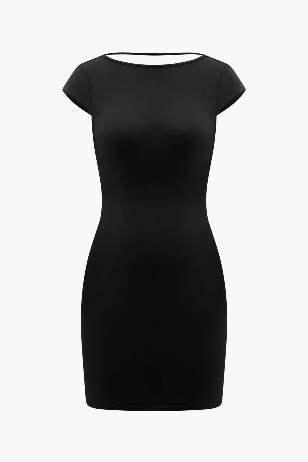 Short Sleeve Backless Bodycon Mini Dress sold by Micas