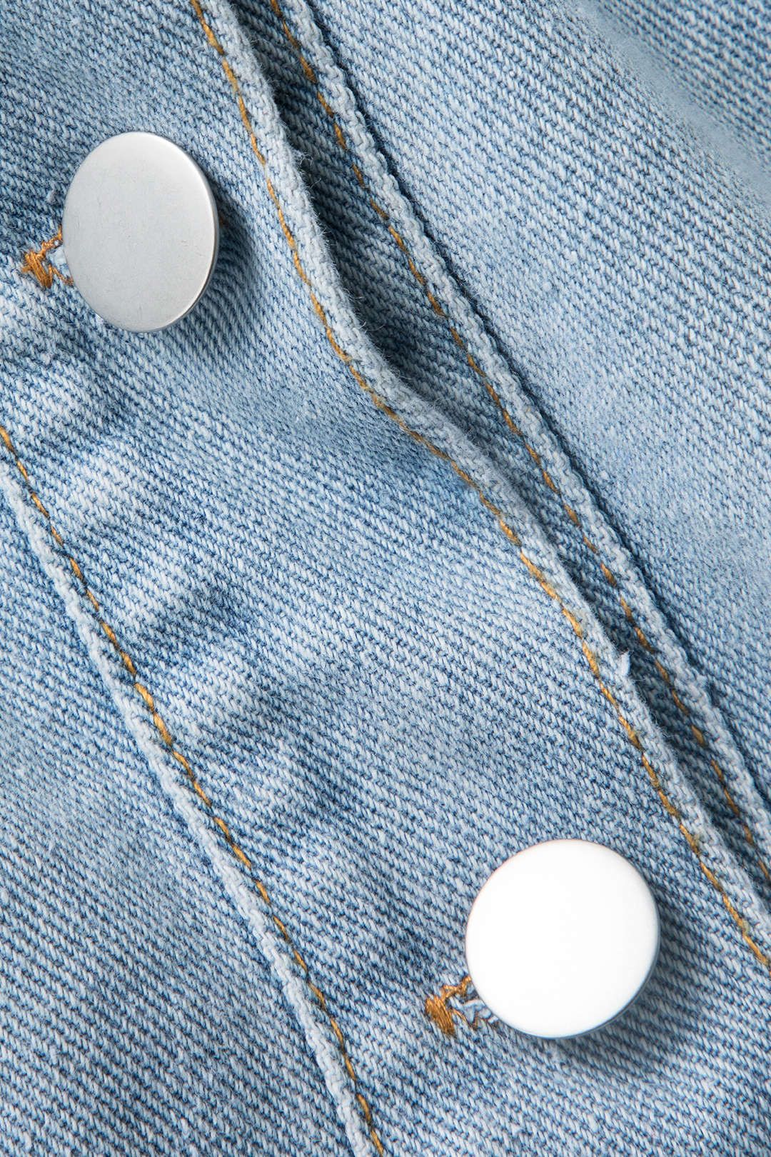 Puff Sleeve Mini Shirt Dress And Denim Cami Set sold by Micas product image thumbnail 6