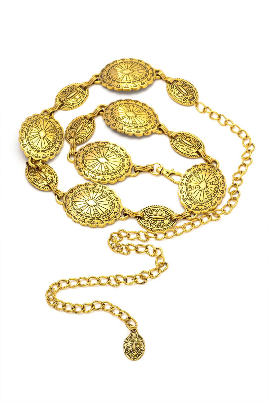 Oval Disc Chain Belt sold by Micas product image thumbnail 3