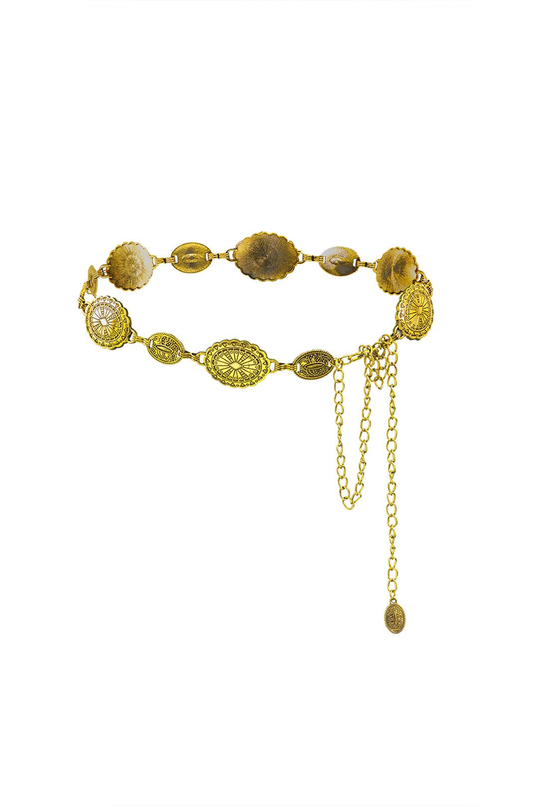 Oval Disc Chain Belt sold by Micas