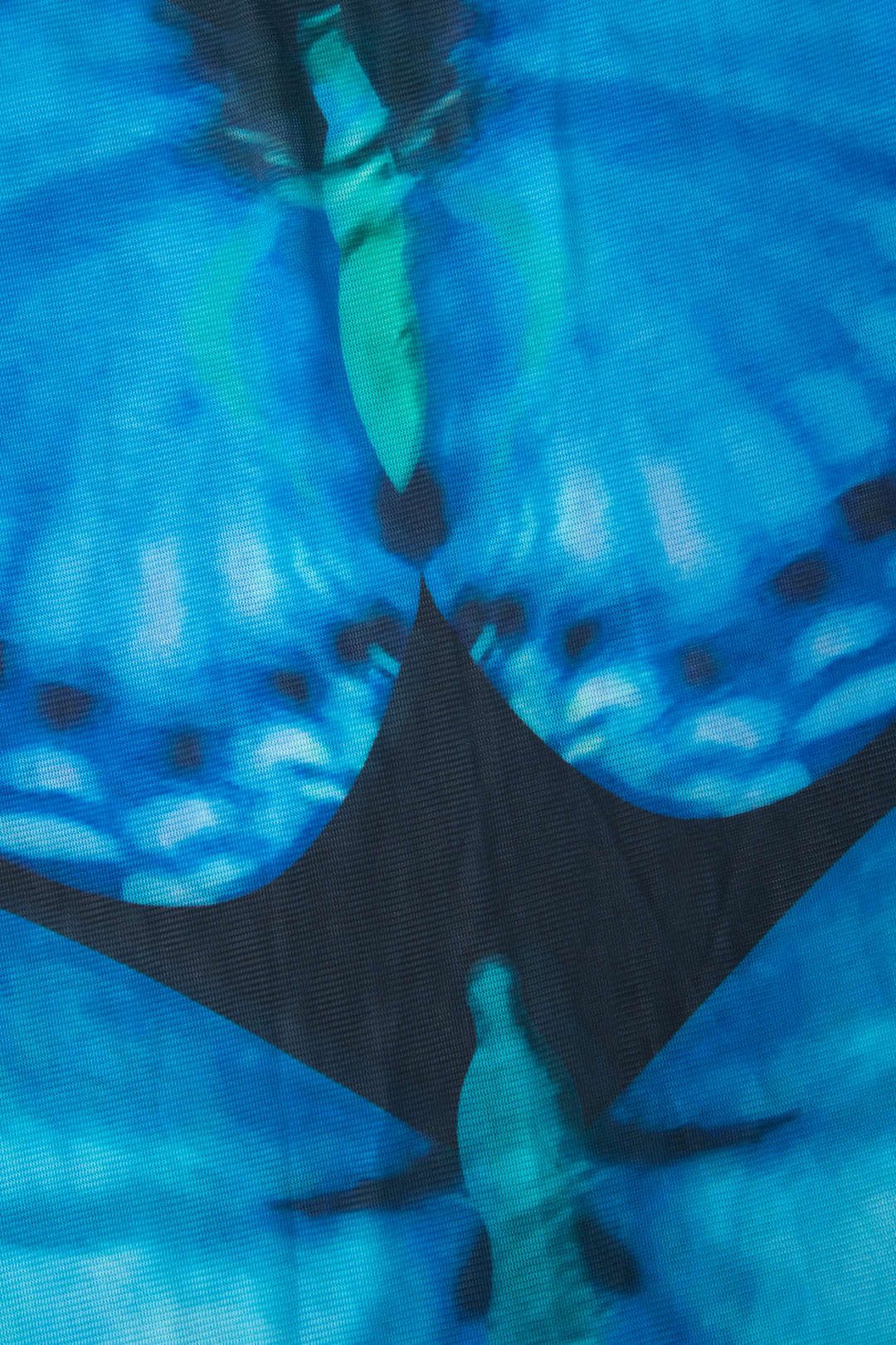 Butterfly Print Strapless Corset Top And Mesh Midi Skirt Set sold by Micas product image thumbnail 7