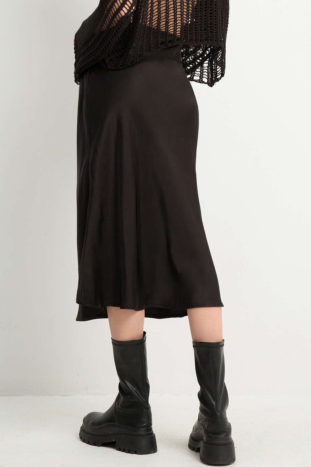 Satin Mermaid Midi Skirt sold by Micas product image thumbnail 2