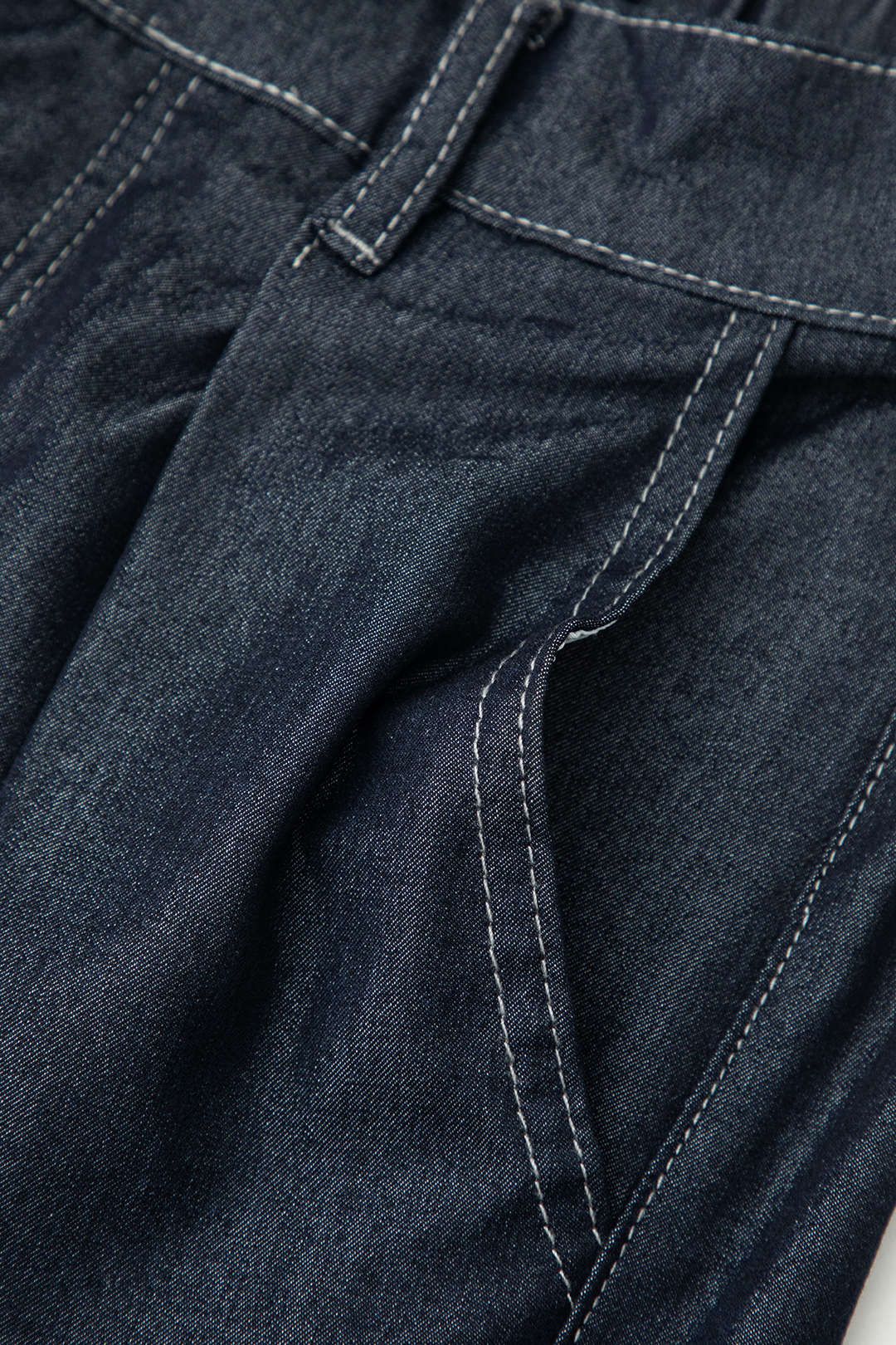 High Waist Pleated Wide Leg Jeans sold by Micas product image thumbnail 3