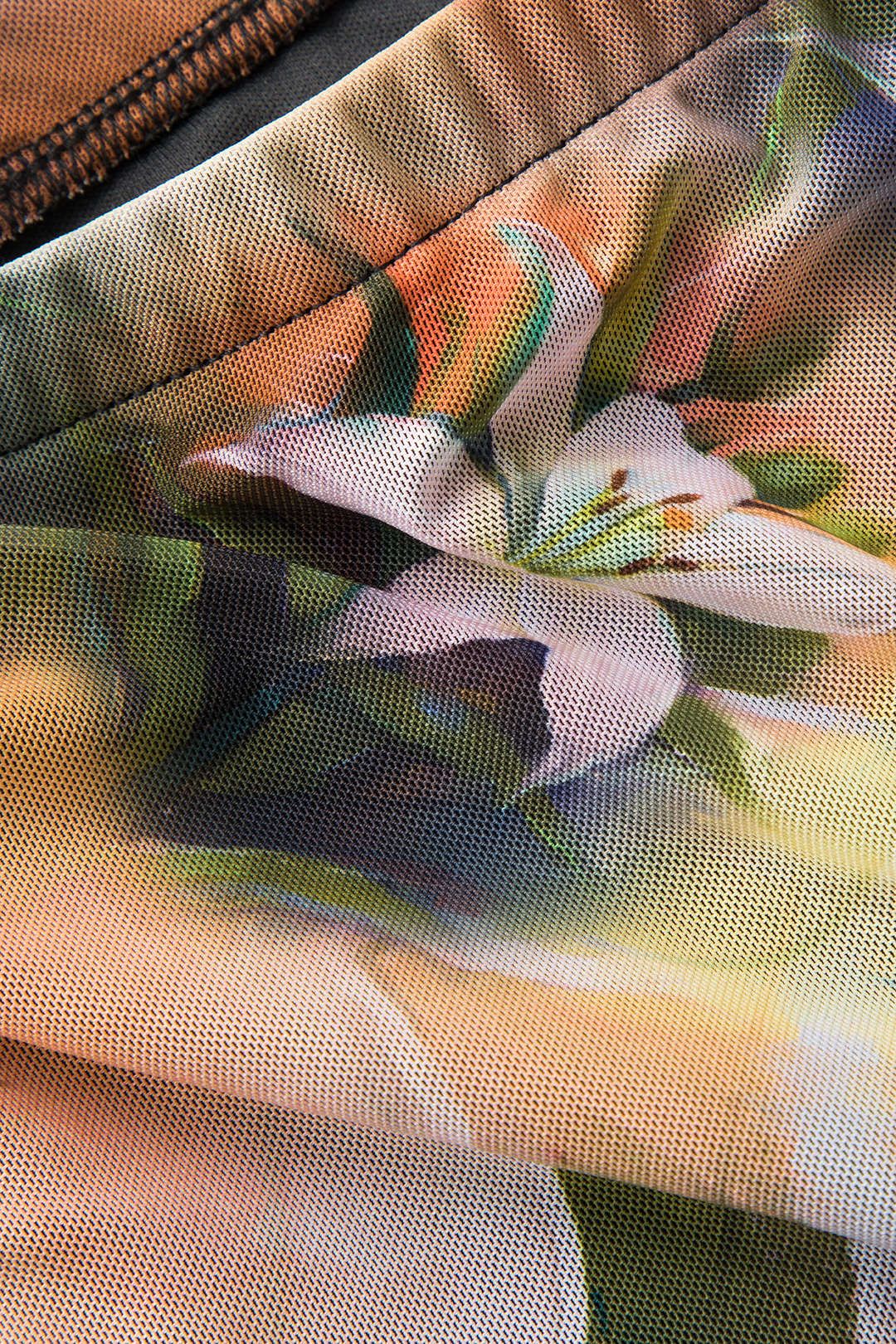 Floral Print Mesh Maxi Skirt sold by Micas product image thumbnail 4