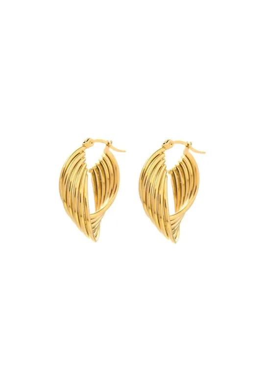 Twisted Hoop Earrings sold by Micas
