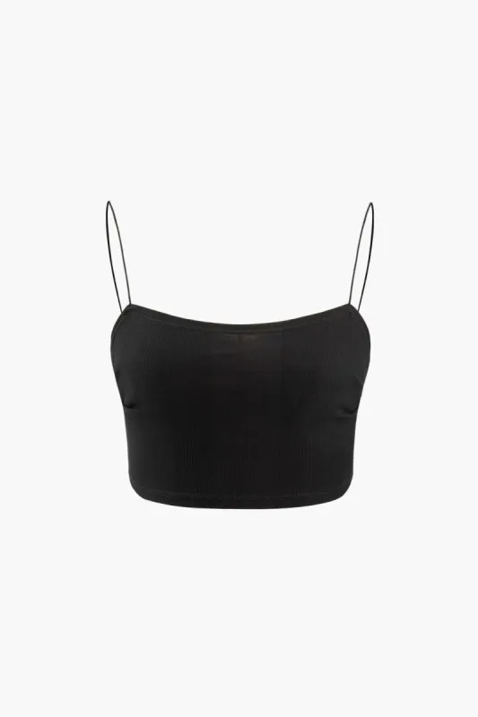 Spaghetti Strap Ruched Cami Top sold by Micas