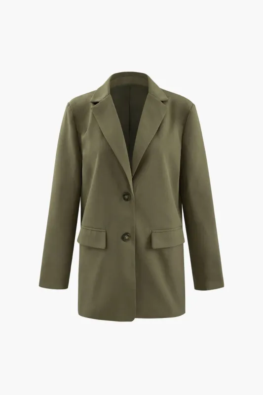 Double-breasted Notched Lapel Blazer sold by Micas