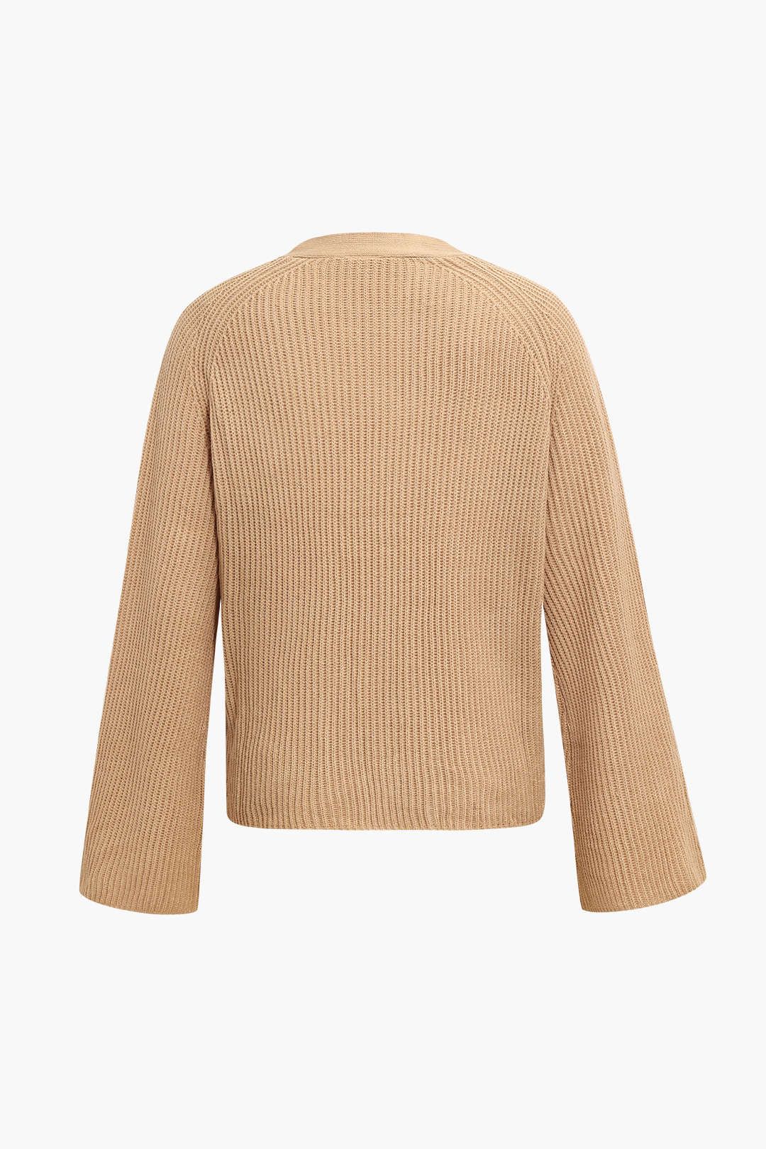 V-neck Flared Sleeve Button Up cardigan sold by Micas product image thumbnail 2