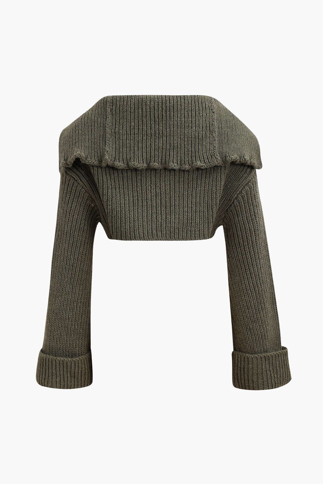 Buckle Detail Lapel Crop Sweater sold by Micas product image thumbnail 2