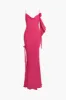 3D Floral Cowl Neck Slip Maxi Dress sold by Micas