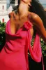 3D Floral Cowl Neck Slip Maxi Dress sold by Micas