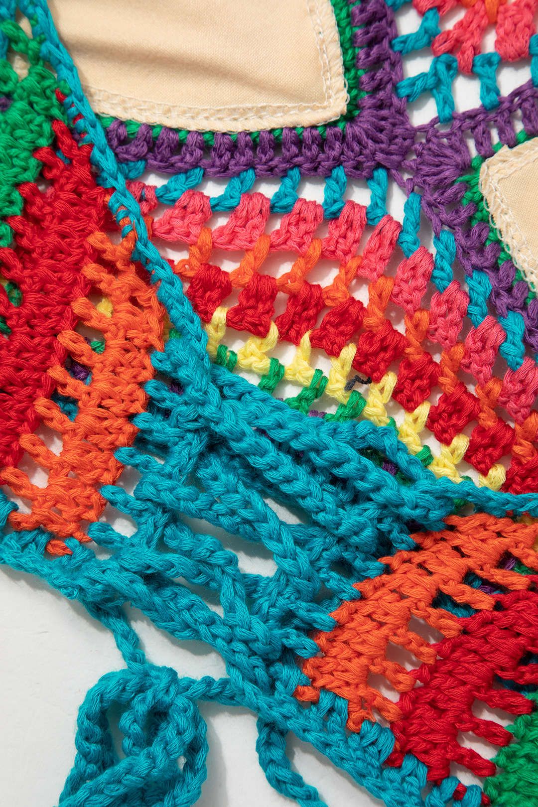 Rainbow Crochet Halter Cami Top sold by Micas product image thumbnail 4