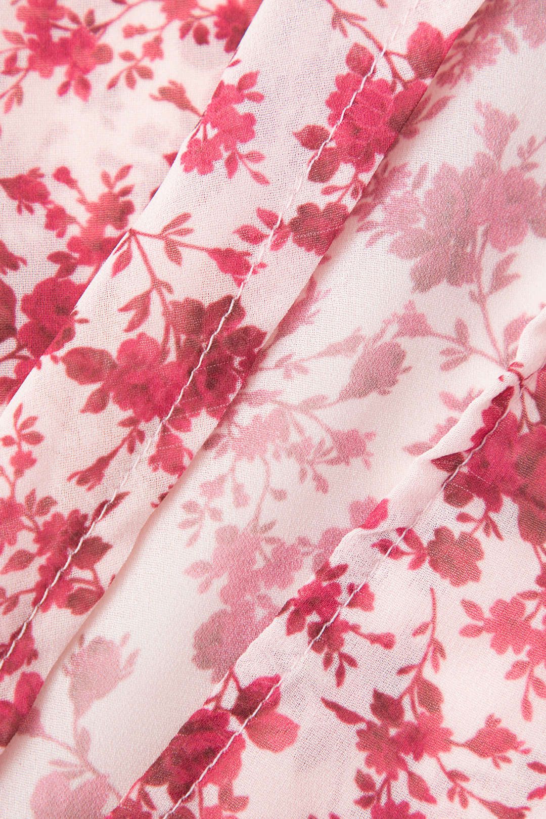 Floral Print Slit Maxi Dress With Neck Scarf sold by Micas product image thumbnail 5