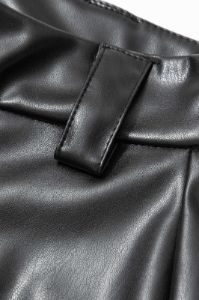 High Waist Faux Leather Pocket Wide Leg Pants sold by Micas