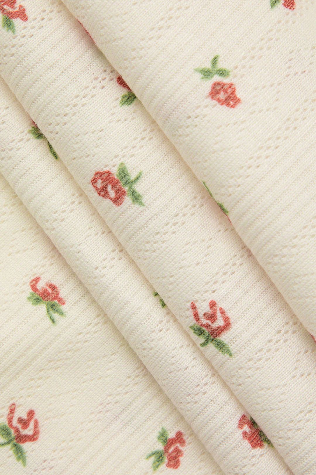 Ditsy Rose Square Neck Corset Top And Midi Skirt Set sold by Micas product image thumbnail 6