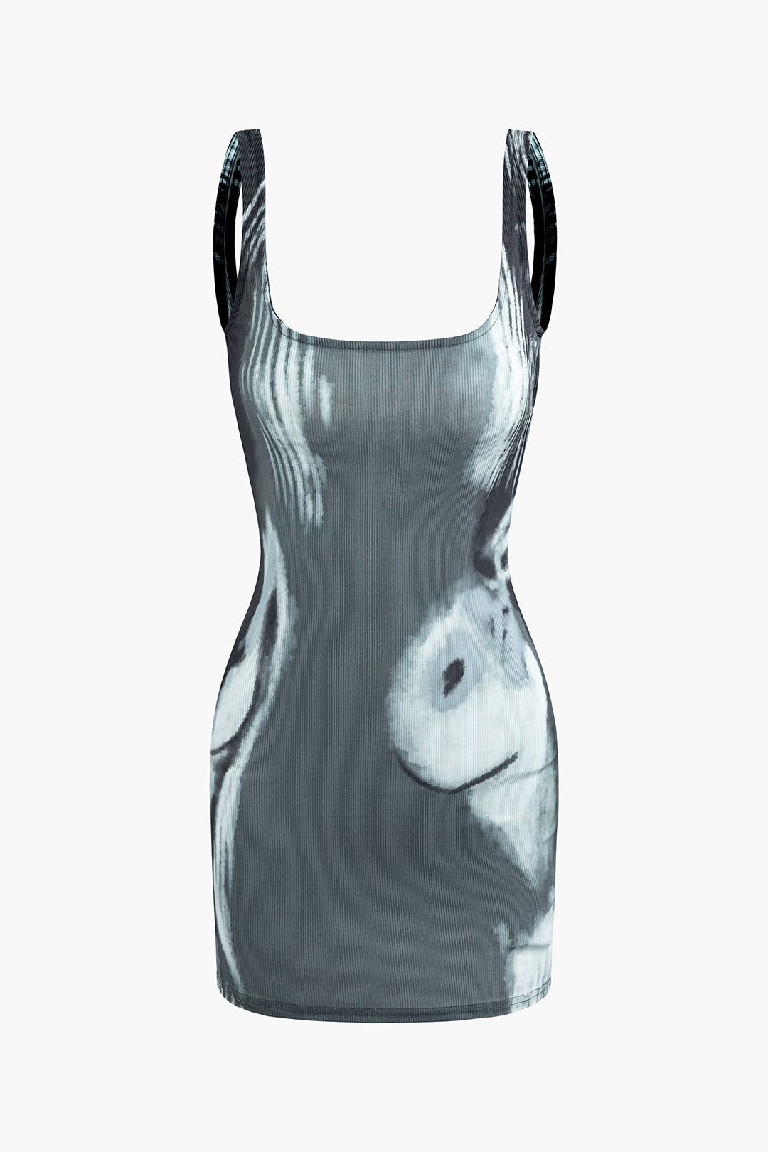 Abstract Rabbit U Neck Sleeveless Mini Dress sold by Micas