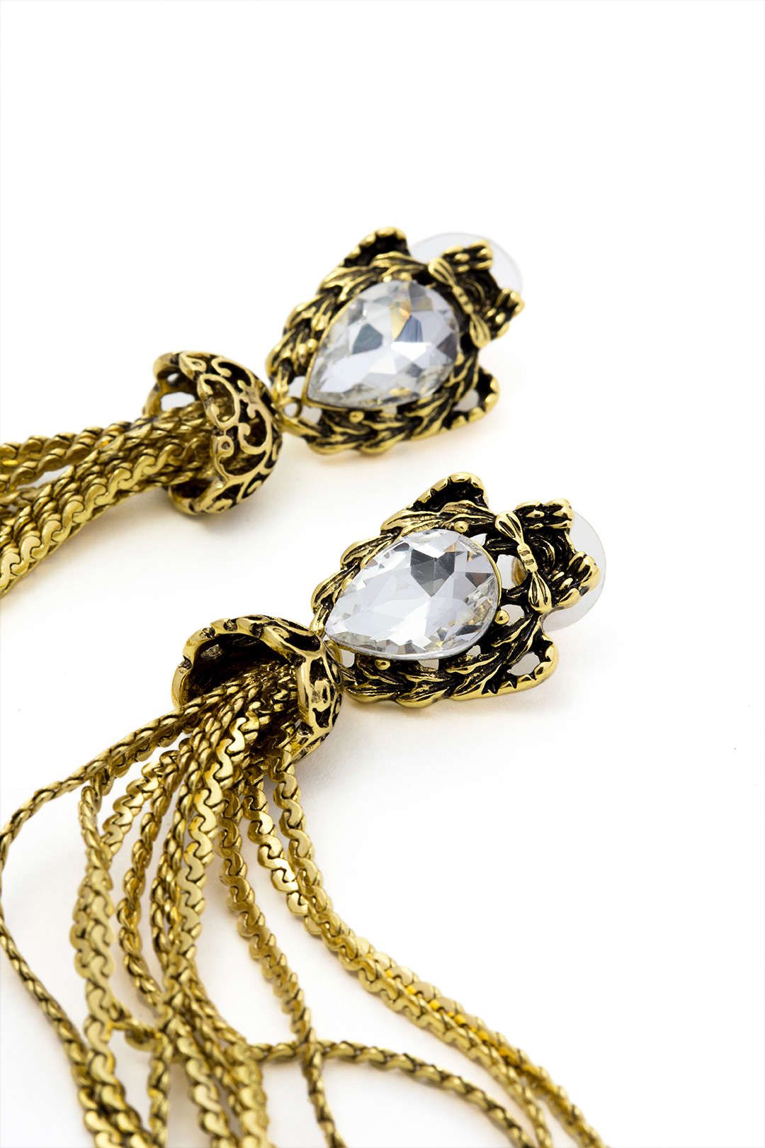 Crystal Fringe Earrings sold by Micas product image thumbnail 3