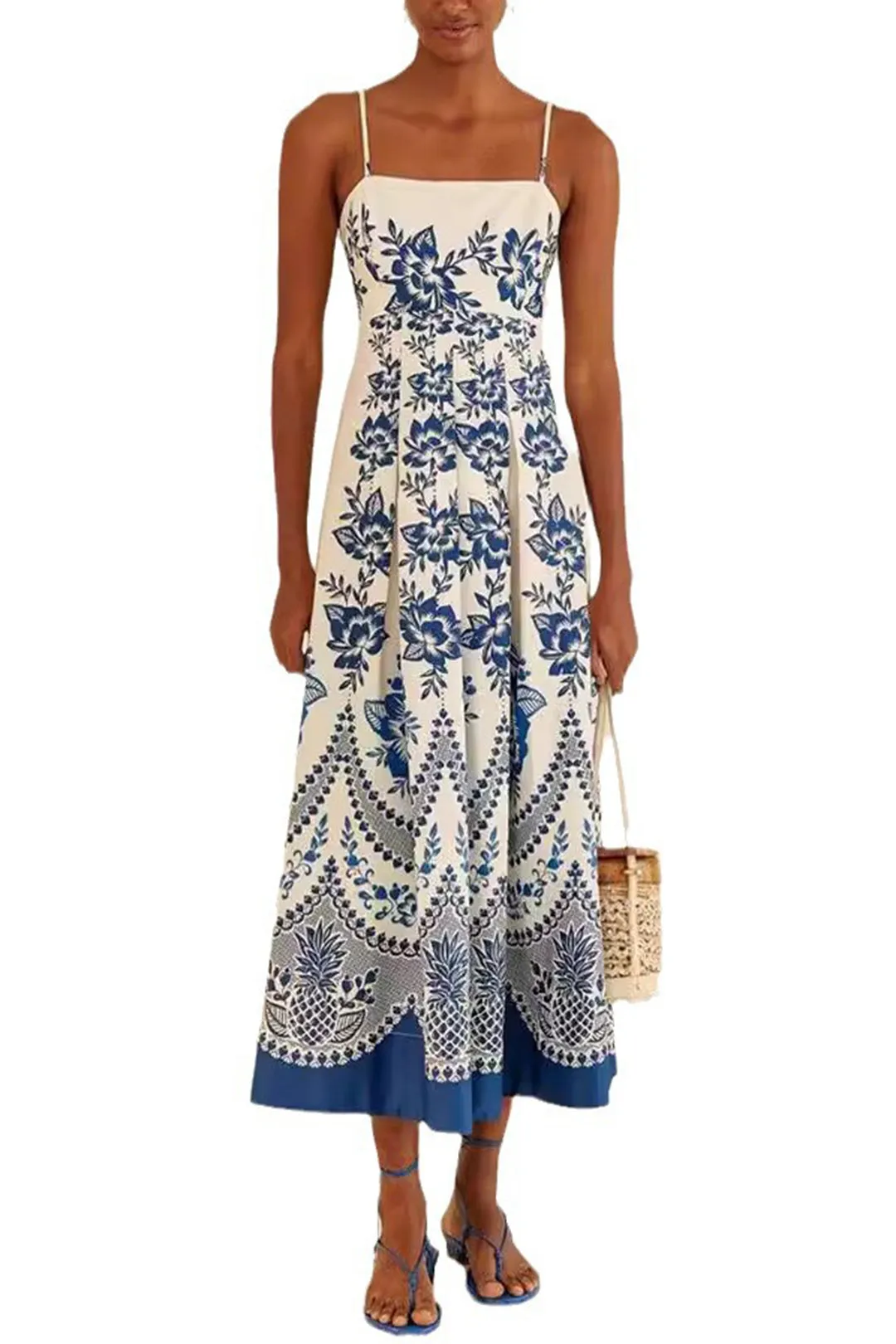 Floral Print Slip Midi Dress sold by Micas product image thumbnail 4