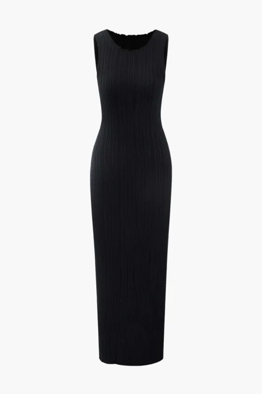 Rib Knit Sleeveless Maxi Dress sold by Micas