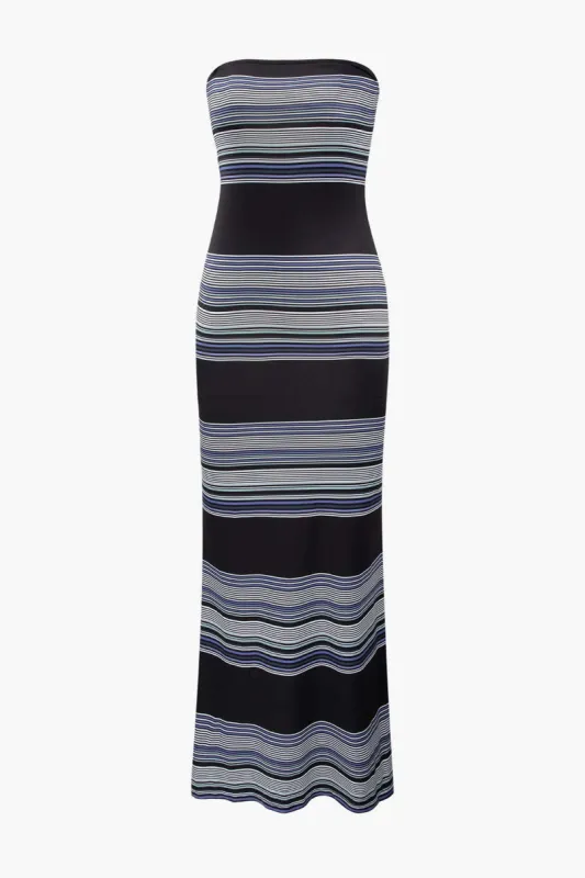 Stripe Strapless Mermaid Maxi Dress sold by Micas