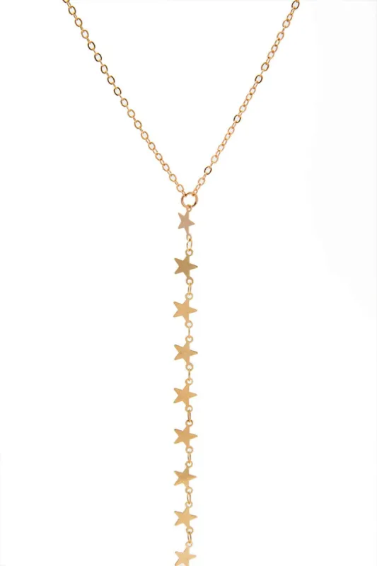 Star Charm Y Lariat Necklace sold by Micas