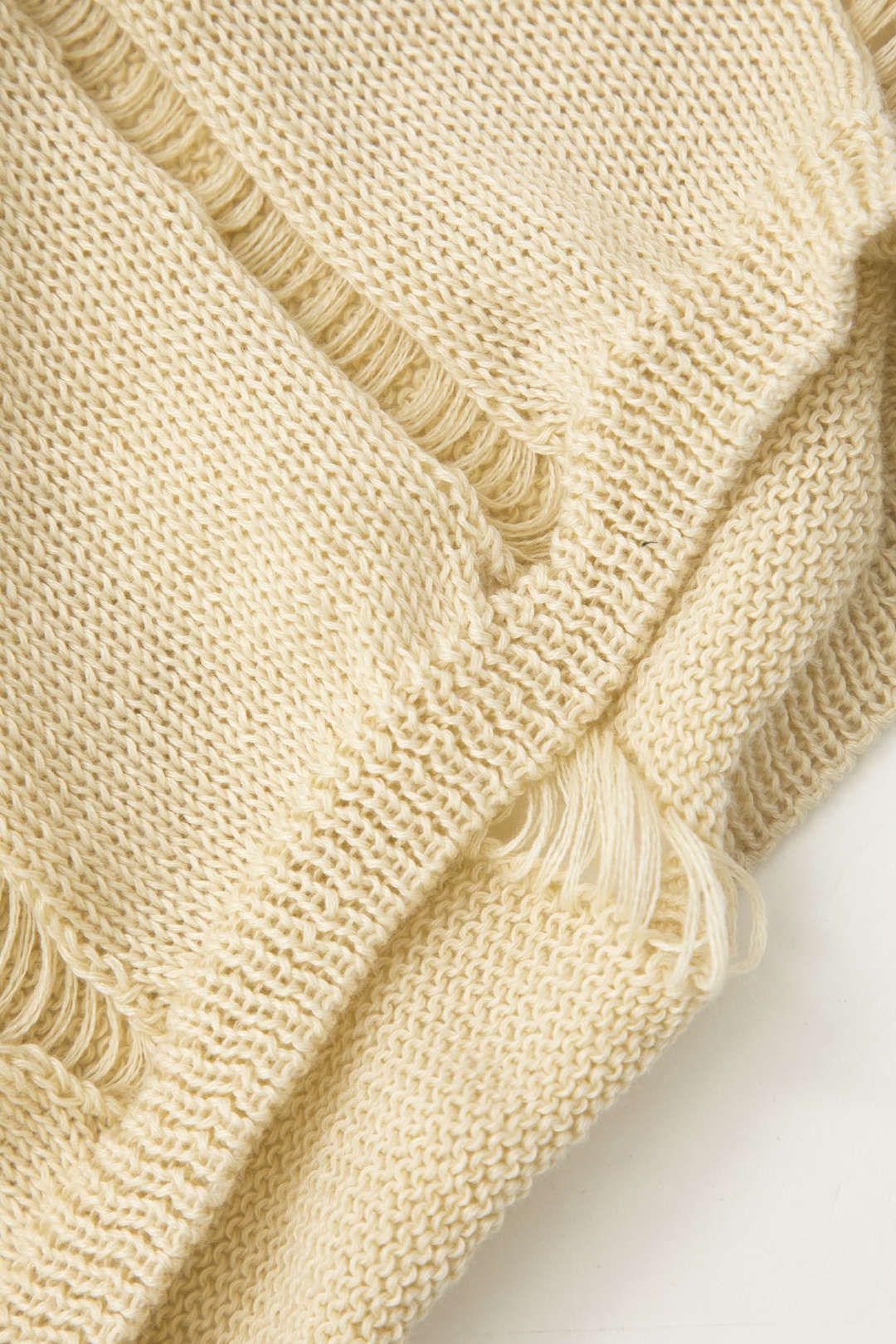 Ripped Knit Tube Top And Drawstring Mini Skirt Set sold by Micas product image thumbnail 6