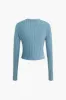 Ribbet cardigan og grime kjole sæt sold by Micas