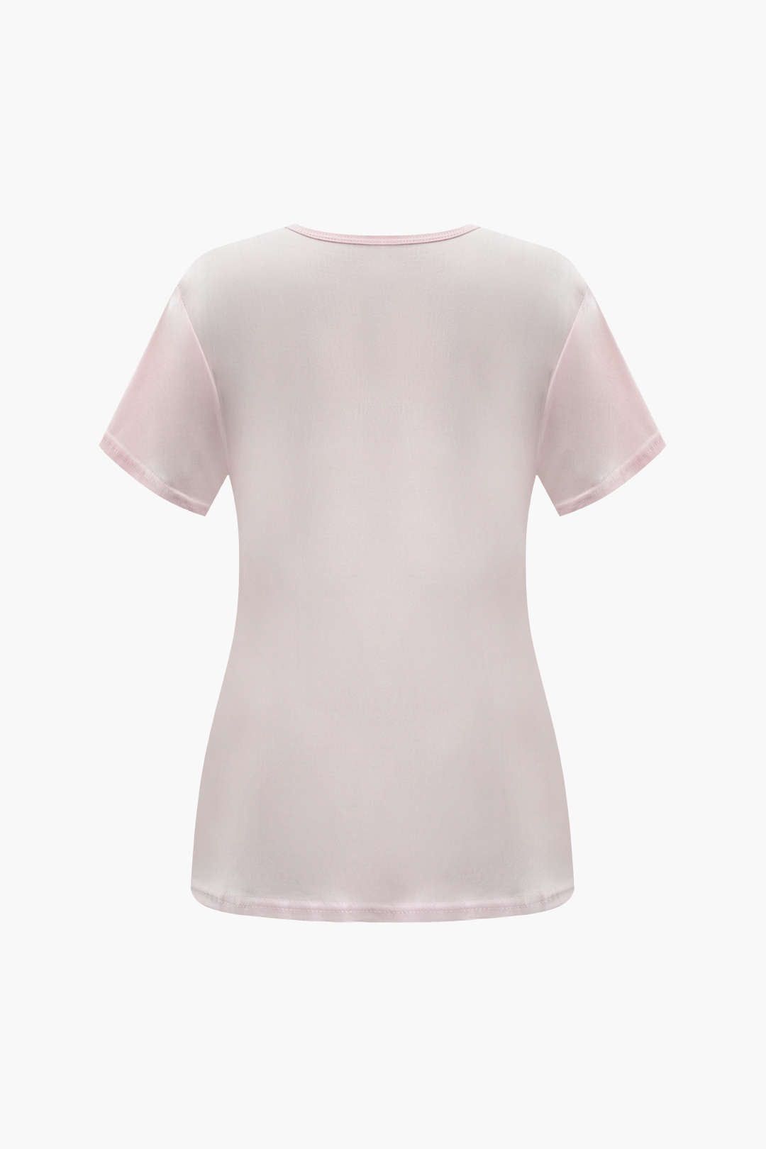 Letter Print Short Sleeve T-Shirt sold by Micas product image thumbnail 3