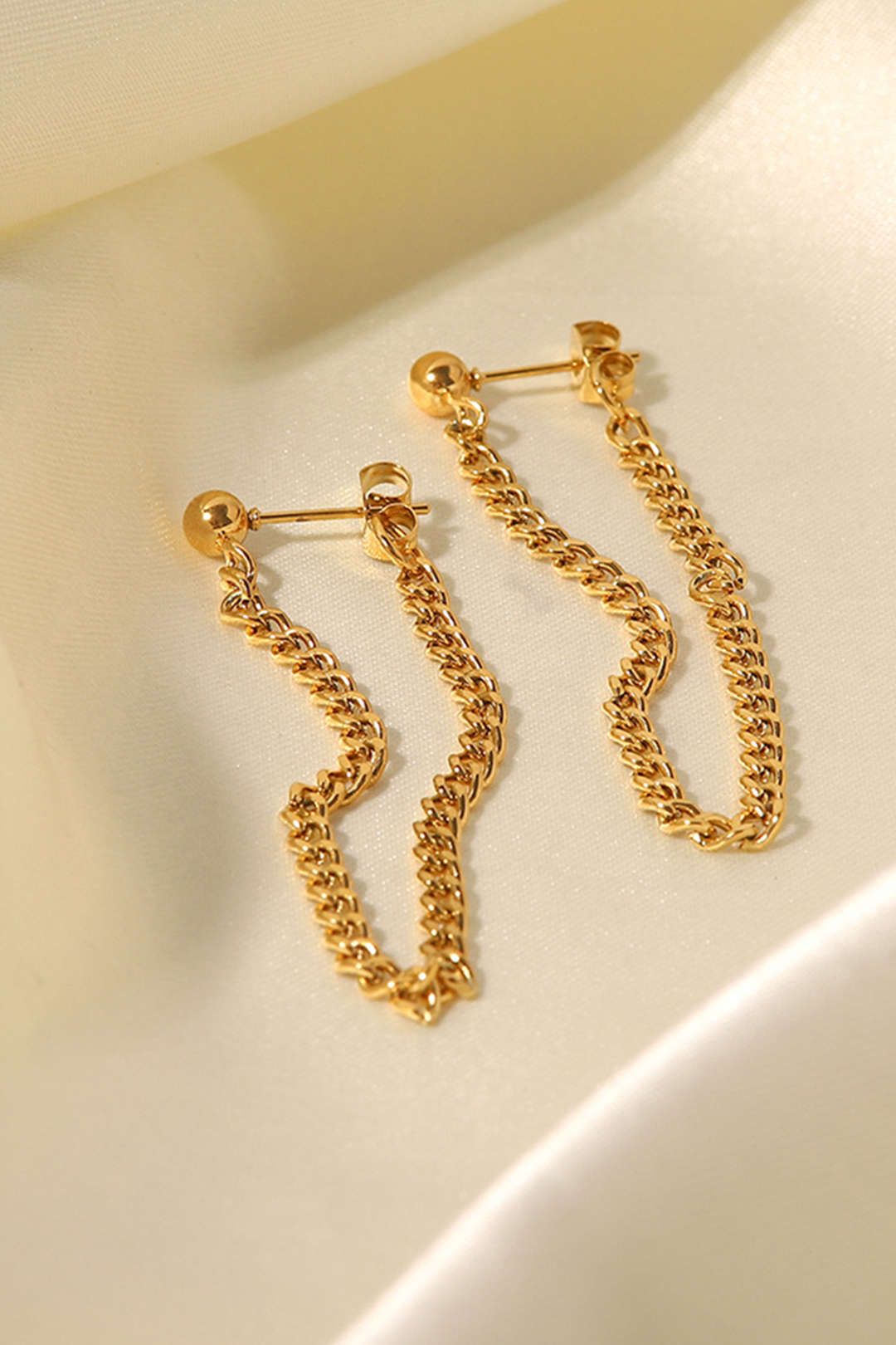 Chain Drop Earrings sold by Micas product image thumbnail 2