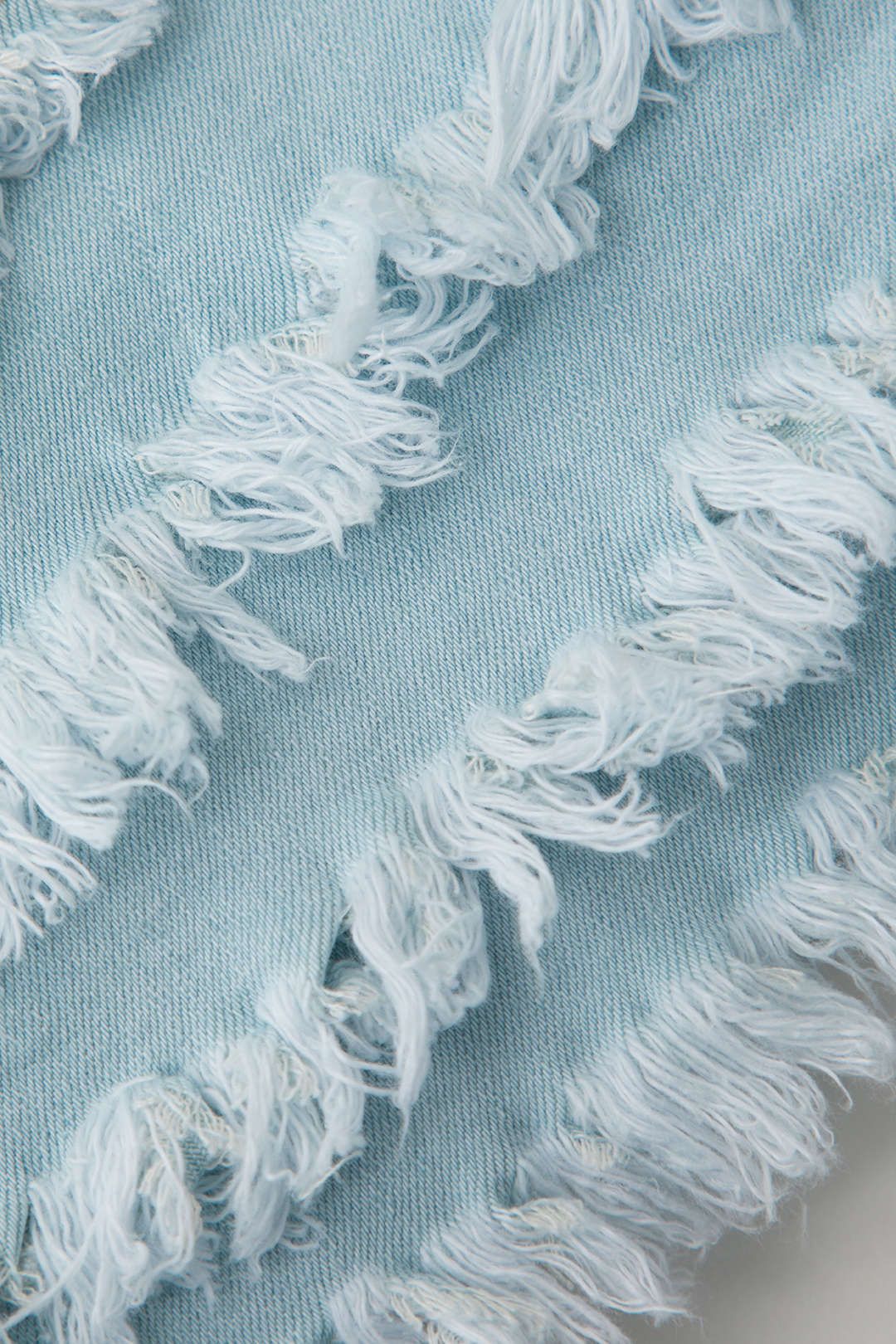 Tiered Frayed Denim Shorts sold by Micas product image thumbnail 3