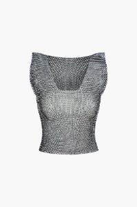 Rhinestone Tank Top sold by Micas