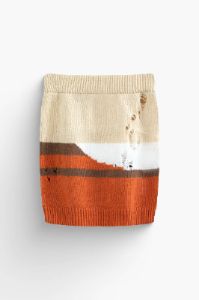Color Block Ripped Sleeveless Knit Top And Mini Skirt Set sold by Micas