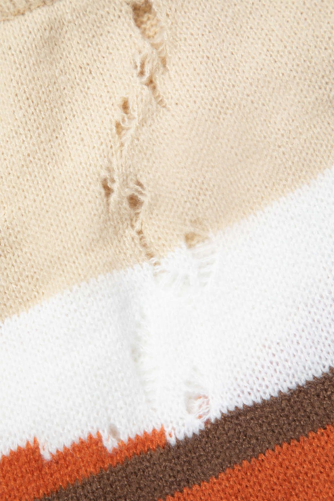 Color Block Ripped Sleeveless Knit Top And Mini Skirt Set sold by Micas product image thumbnail 7