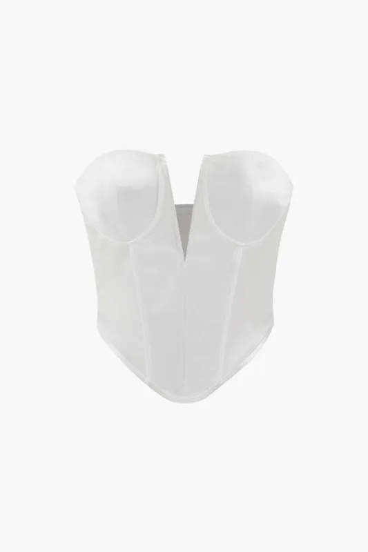 V-neck Strapless Corset Top sold by Micas