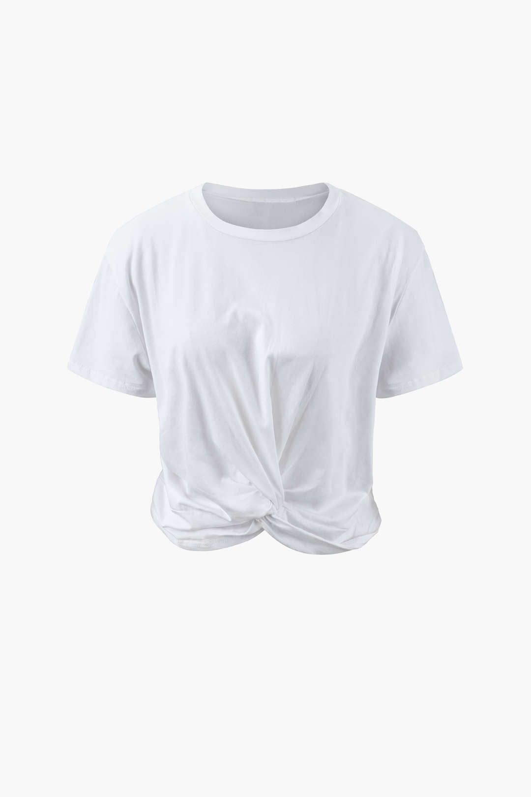 Twist Hem Short Sleeve T-Shirt sold by Micas