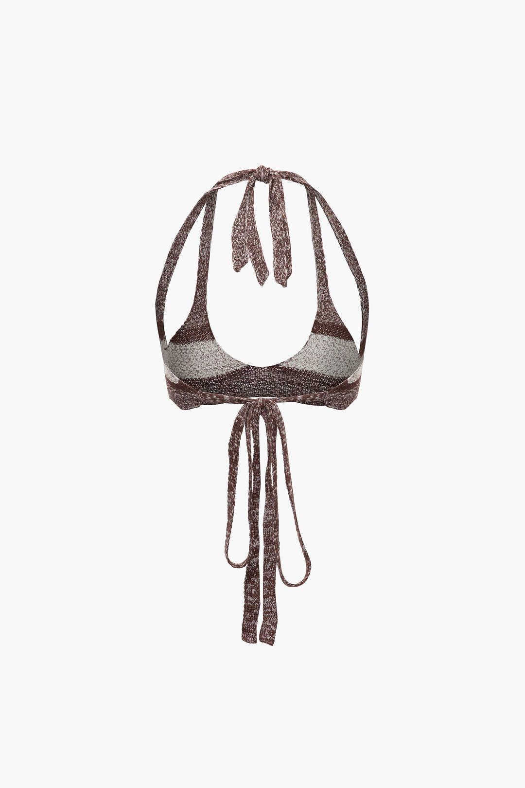 Stripe Knit Halter Tie Back Cami Top And Maxi Skirt Set sold by Micas product image thumbnail 4