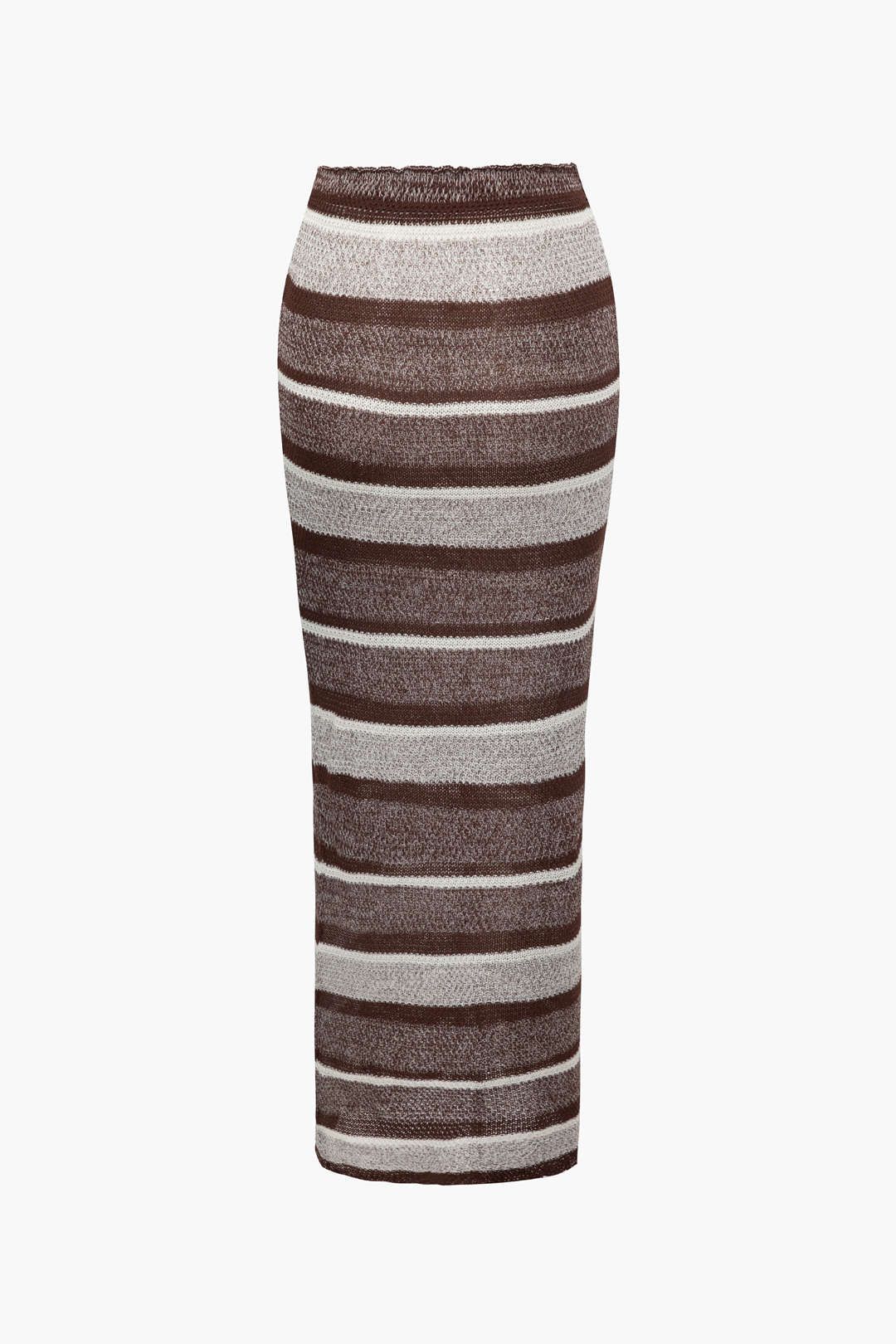 Stripe Knit Halter Tie Back Cami Top And Maxi Skirt Set sold by Micas product image thumbnail 5