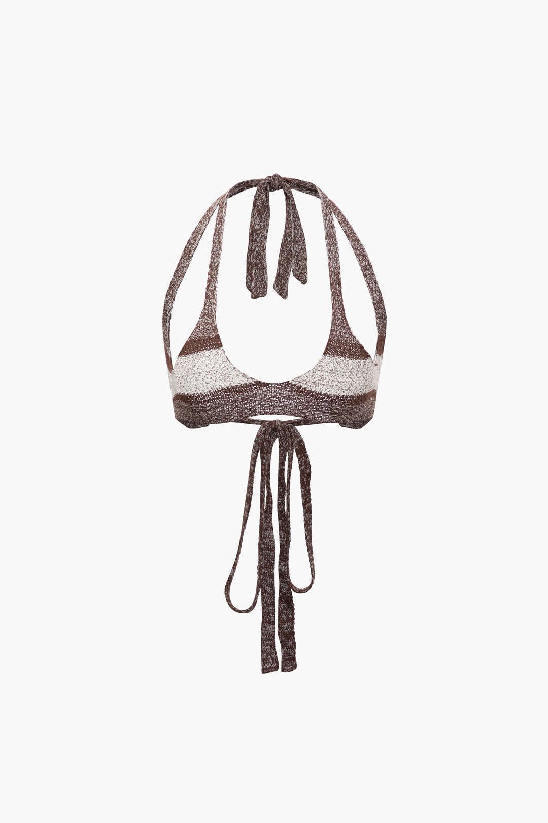 Stripe Knit Halter Tie Back Cami Top And Maxi Skirt Set sold by Micas product image thumbnail 2