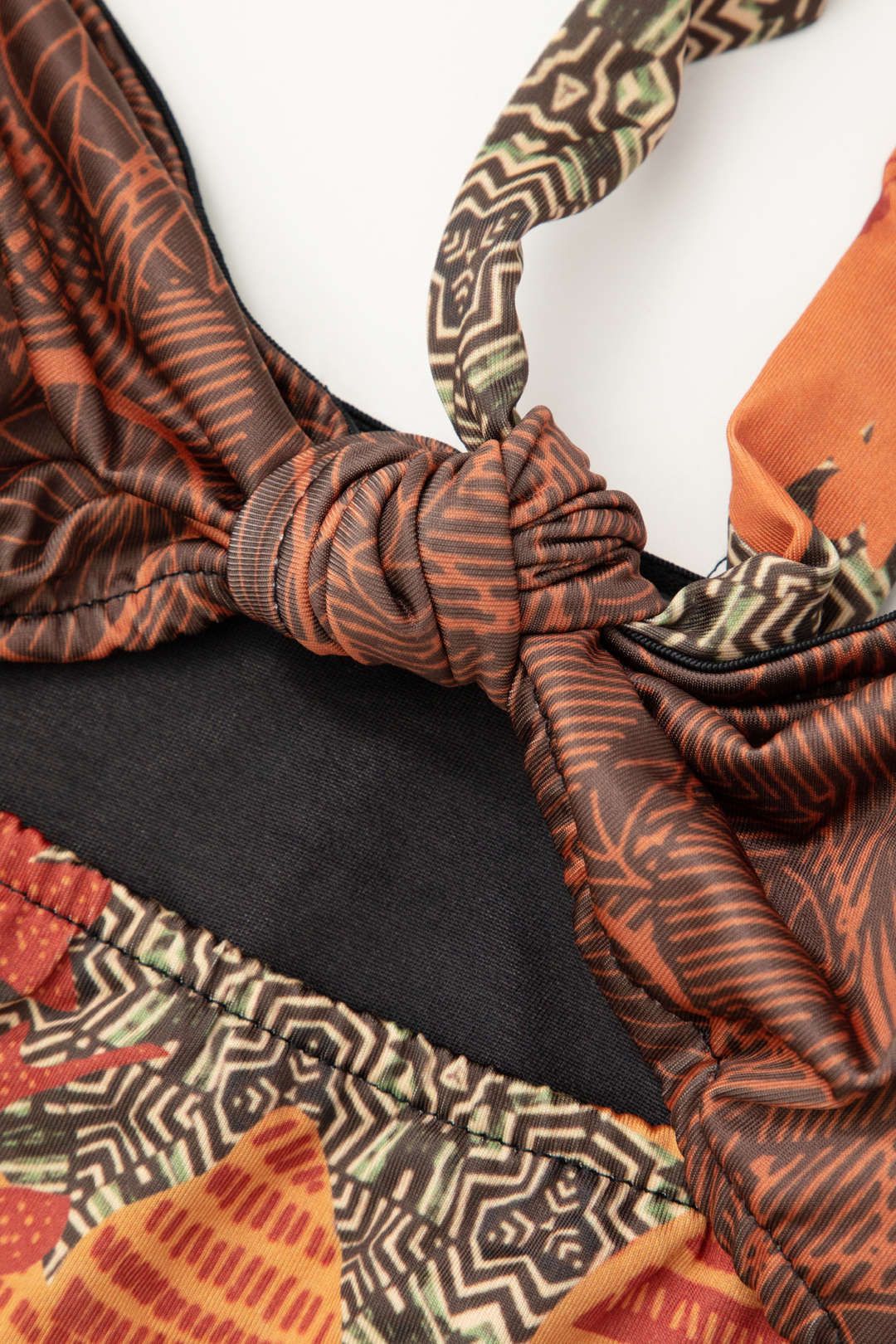 Floral Print Cut Out Halter One-piece Swimsuit sold by Micas product image thumbnail 3