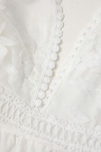 V-neck Lace Floral Mini Dress sold by Micas