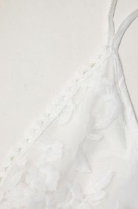 V-neck Lace Floral Mini Dress sold by Micas