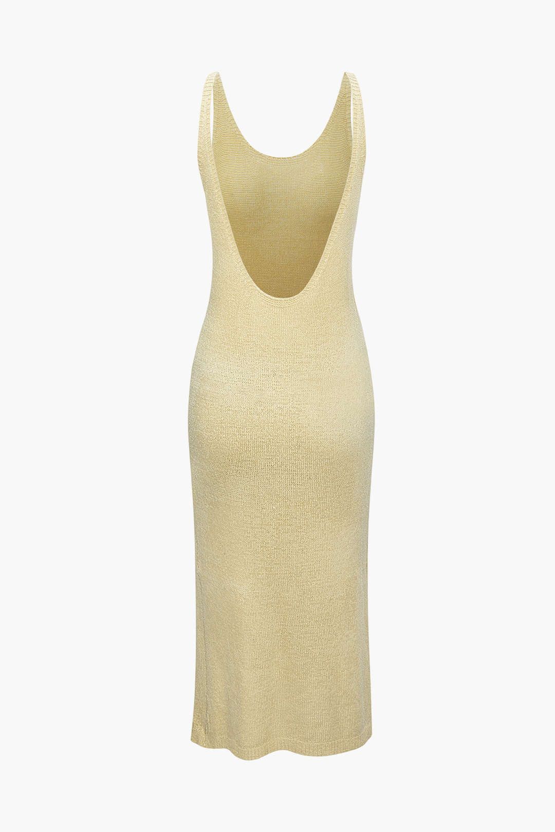 Backless Split Knit Midi Dress sold by Micas product image thumbnail 2